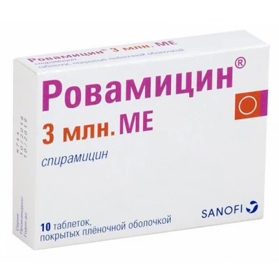 Таблетки Ровамицин